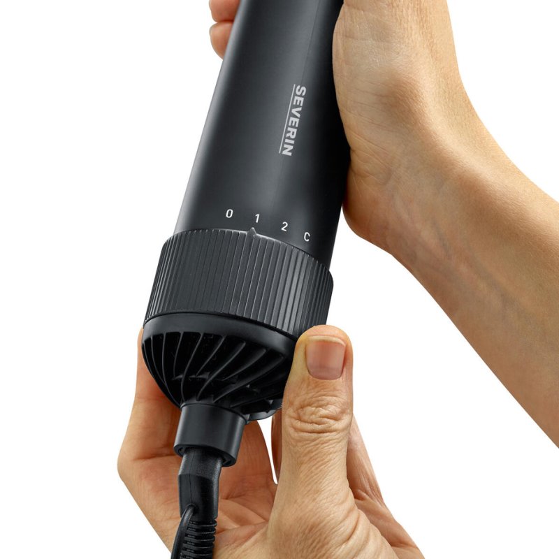 SEVERIN brosse soufflante chauffante WL 0241, anthracite/noir, 1000 watts